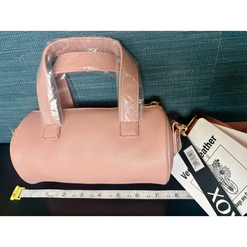 NWT - XOXO Mini Pink Barrel Bag - Vegan Leather